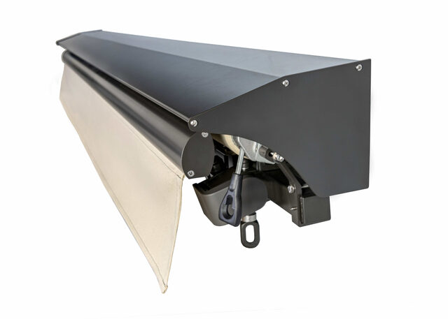 Where should an Open-Roll awning be installed?